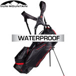 Sun Mountain H2NO Fast Hybrid SF1 Waterproof 14-Vaks Standbag, zwart/rood Sun Mountain H2NO Fast Hybrid SF1 Waterproof 14-Vaks Standbag, zwart/rood