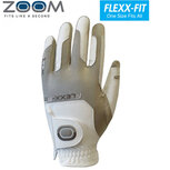 Zoom One Size Fits All Dames Golfhandschoen Linkshandig, wit/sandstone Zoom One Size Fits All Dames Golfhandschoen Linkshandig, wit/sandstone
