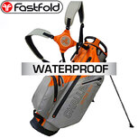 Fastfold Challenger Waterpoof Standbag, grijs/oranje Fastfold Challenger Waterpoof Standbag, grijs/oranje