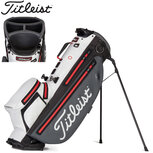 Titleist Players 4 Plus Stadry Standbag Golftas, grijs/wit/rood Titleist Players 4 Plus Stadry Standbag Golftas, grijs/wit/rood