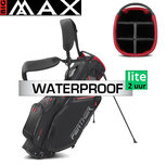 Big Max DriLite Feather Standbag Golftas, zwart/rood Big Max DriLite Feather Standbag Golftas, zwart/rood