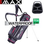 Big Max DriLite Seven 2.0 Waterproof Standbag Golftas, antraciet/fuchsia Big Max DriLite Seven 2.0 Waterproof Standbag Golftas, antraciet/fuchsia