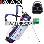 Big Max DriLite Seven 2.0 Waterproof Standbag Golftas, wit/blauw/rood Big Max DriLite Seven 2.0 Waterproof Standbag Golftas, wit/blauw/rood