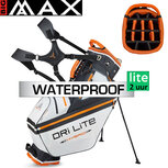 Big Max DriLite Hybrid Tour Standbag Golftas, zwart/wit/oranje Big Max DriLite Hybrid Tour Standbag Golftas, zwart/wit/oranje