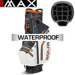 Big Max Aqua Sport 3 Waterproof Cartbag, zwart/wit/oranje Big Max Aqua Sport 3 Waterproof Cartbag, zwart/wit/oranje
