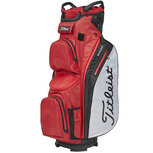 Titleist Cart 14 StaDry Waterproof Cartbag, rood/grijs/zwart Titleist Cart 14 StaDry Waterproof Cartbag, rood/grijs/zwart