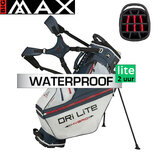 Big Max DriLite Hybrid Tour Standbag Golftas, blauw/grijs/rood Big Max DriLite Hybrid Tour Standbag Golftas, blauw/grijs/rood