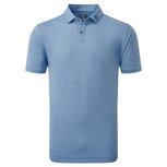 Footjoy Heather Self Colar Poloshirt 80142 Blauw Footjoy Heather Self Colar Poloshirt 80142 Blauw
