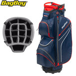 BagBoy DG Lite II TL Cartbag, navy/wit/rood BagBoy DG Lite II TL Cartbag, navy/wit/rood