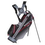 Sun Mountain H2NO 2.0 Waterproof 14-Vaks Standbag, zwart/grijs/rood OP=OP Sun Mountain H2NO 2.0 Waterproof 14-Vaks Standbag, zwart/grijs/rood OP=OP