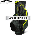 Sun Mountain H2NO Lite Waterproof 14-Vaks Cartbag, zwart/grijs/geel OP=OP Sun Mountain H2NO Lite Waterproof 14-Vaks Cartbag, zwart/grijs/geel OP=OP