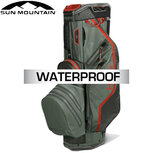 Sun Mountain H2NO Lite Waterproof 14-Vaks Cartbag, grijs/groen/rood OP=OP Sun Mountain H2NO Lite Waterproof 14-Vaks Cartbag, grijs/groen/rood OP=OP