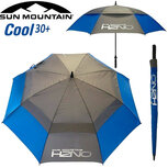 Sun Mountain H2NO Cool30 UV-werende Dubbel Laags Golfparaplu, blauw/grijs OP=OP Sun Mountain H2NO Cool30 UV-werende Dubbel Laags Golfparaplu, blauw/grijs OP=OP
