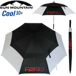 Sun Mountain H2NO Cool30 UV-werende Dubbel Laags Golfparaplu, wit/zwart OP=OP Sun Mountain H2NO Cool30 UV-werende Dubbel Laags Golfparaplu, wit/zwart OP=OP