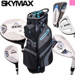 Skymax IX-5 Complete Golfset Dames Graphite met Cartbag Zwart/Blauw Skymax IX-5 Complete Golfset Dames Graphite met Cartbag Zwart/Blauw