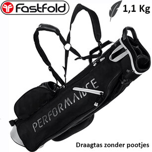 EXTRA LAGE PRIJS! Fastfold Super Lichte Golfdraagzak met Dubbele Schoudenband (deze tas leg je neer)