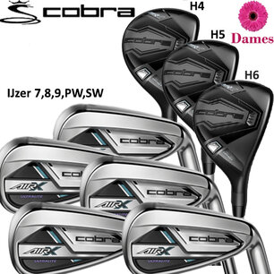 Black Friday OP=OP Deal: Cobra Air-X 2 Combo Golfset Dames graphite H4, H5, H6, 7-SW