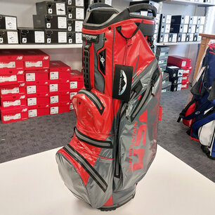 SALE - Sun Mountain H2NO Lite Waterdichte 14-Vaks Cartbag, antraciet/rood